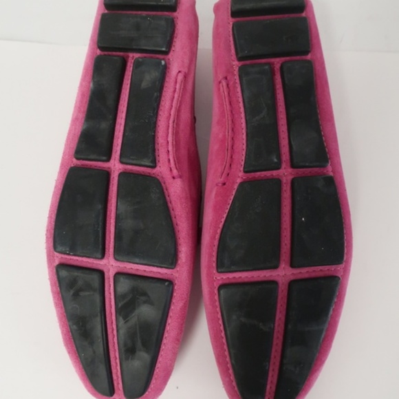 Prada Driving Moccasins Pink Suede Size 40 - Picture 6 of 7